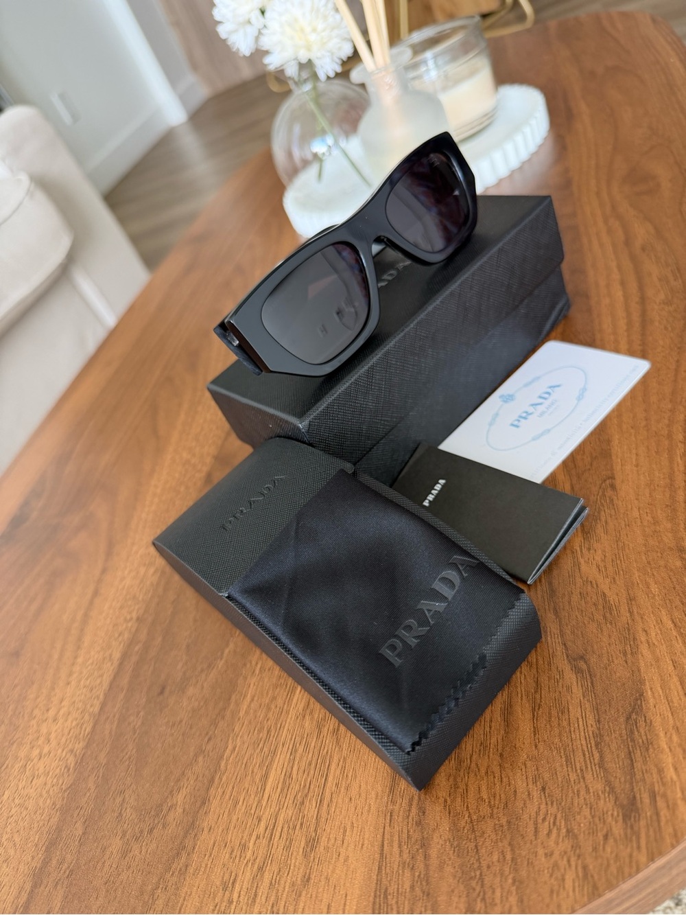 Prada Black Square Men's Sunglasses